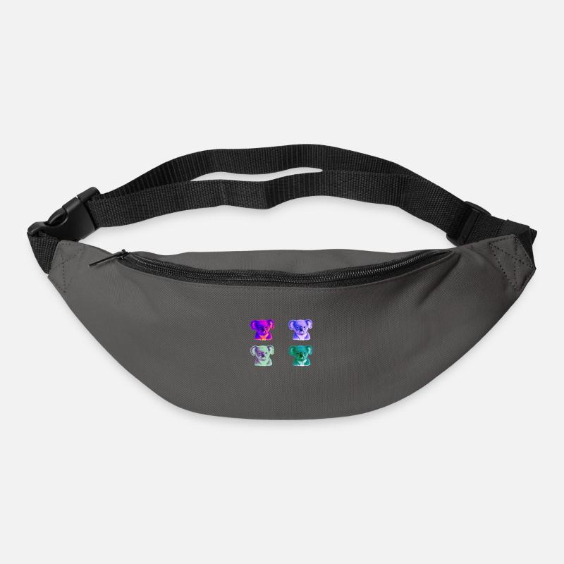 Koala bunt Geschenkidee Koalas Pop Art Pop-Art - Gürteltasche - Graphite