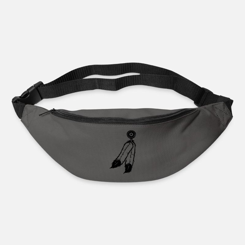 Feder Schmuck - Gürteltasche - Graphite
