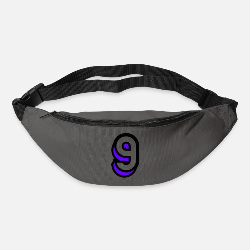 9. 9 ANS. 9e ANNIVERSAIRE. ANNIVERSAIRE 9 ANS. 9 - Sac banane - gris graphite