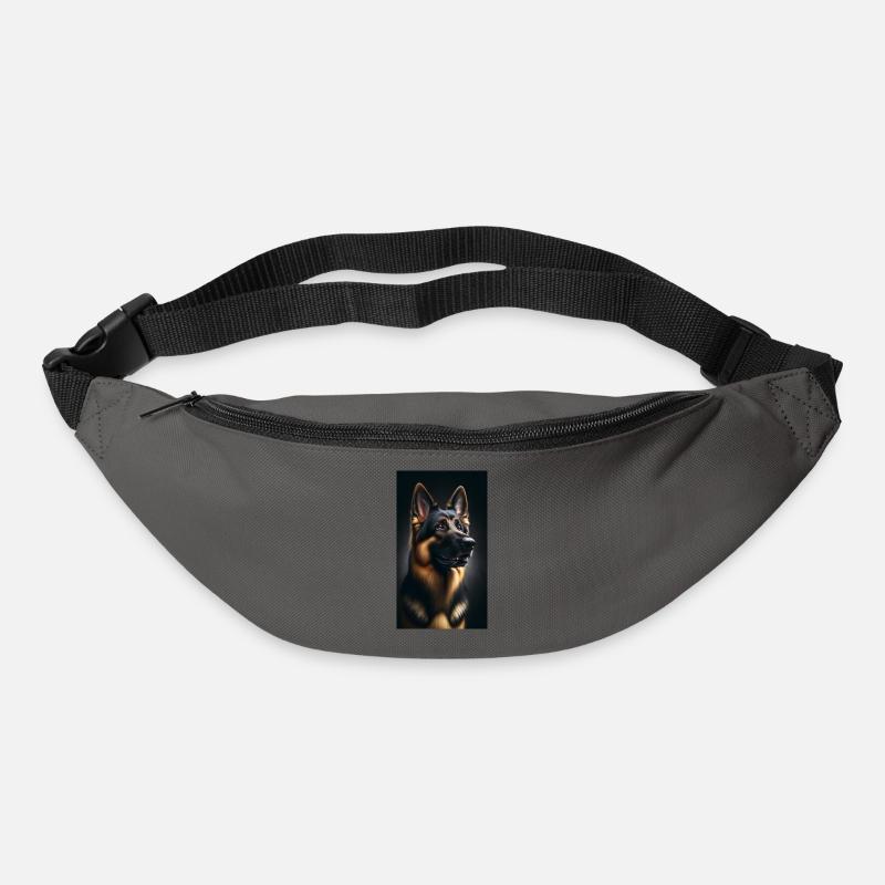 Hund Deutscher Schäferhund - Gürteltasche - Graphite