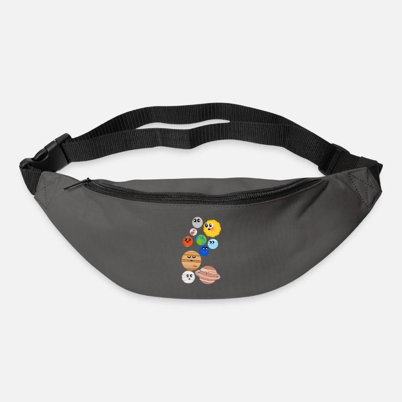 Cute Planets - Gürteltasche - Graphite
