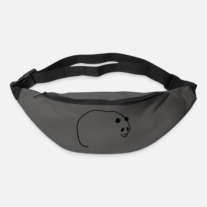 Lines Panda - Bum bag - graphite grey