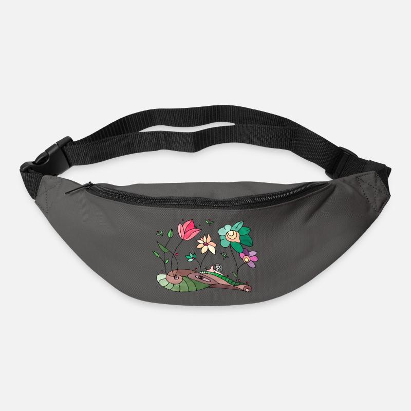Fleur - Sac banane - gris graphite
