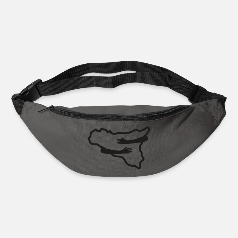Sicily in the heart – minimal version - Bum bag - graphite grey