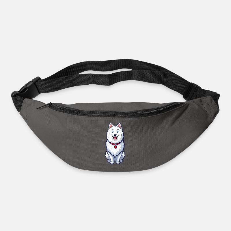 Happy Grinning Samoyed - Bum bag - graphite grey
