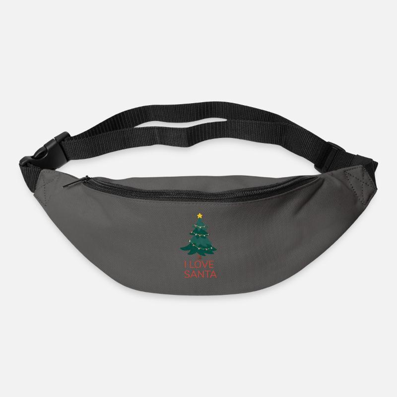 Ich liebe den Weihnachtsmann - Gürteltasche - Graphite