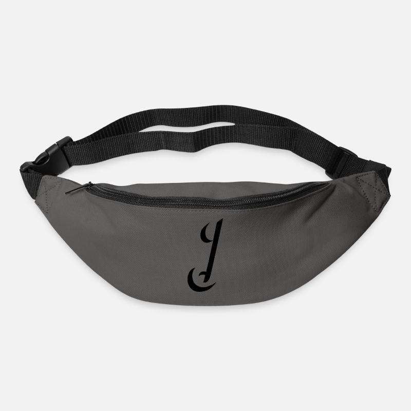Letter J, Name, der Buchstabe J - Gürteltasche - Graphite