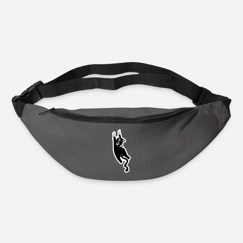 Scratching Cat - Bum bag - graphite grey