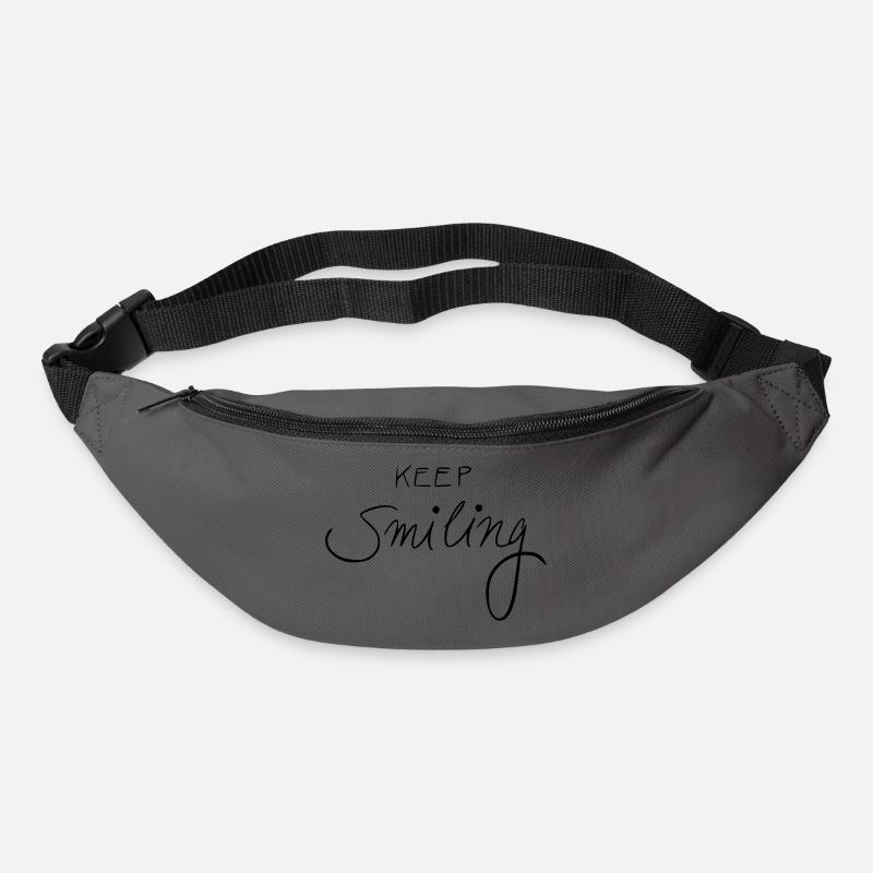 keep smiling - Bum bag - graphite grey