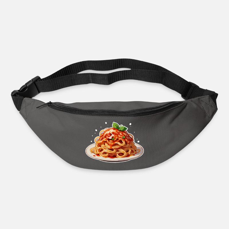 Spaghettis - Sac banane - gris graphite