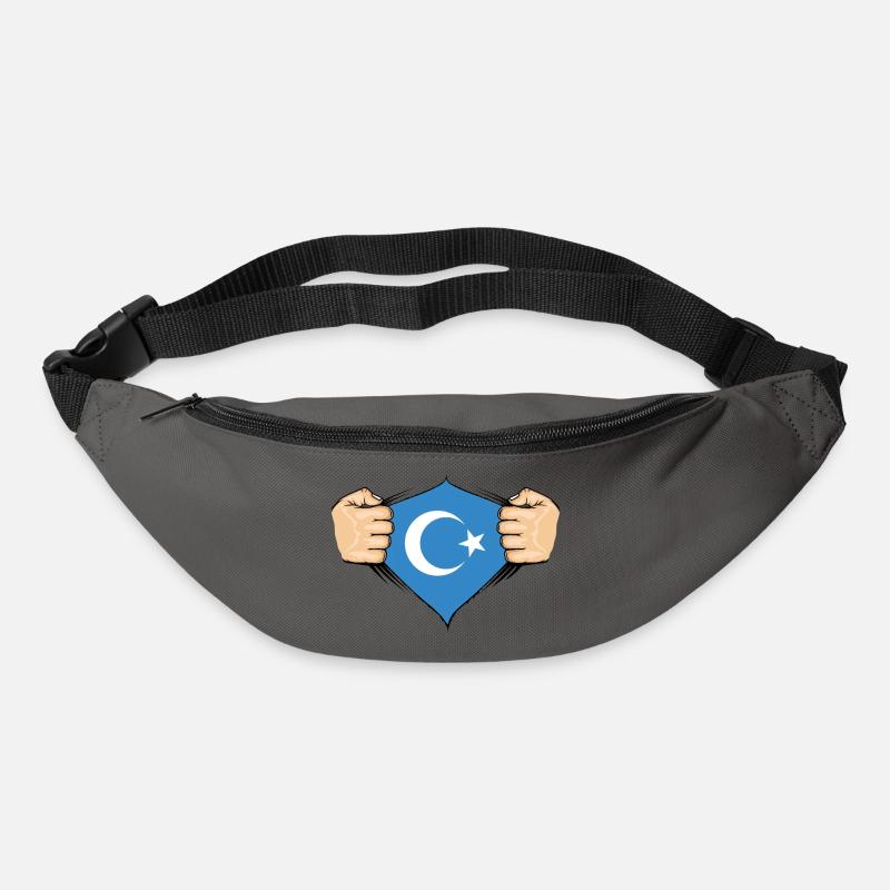Uiguren Flagge Design - Gürteltasche - Graphite