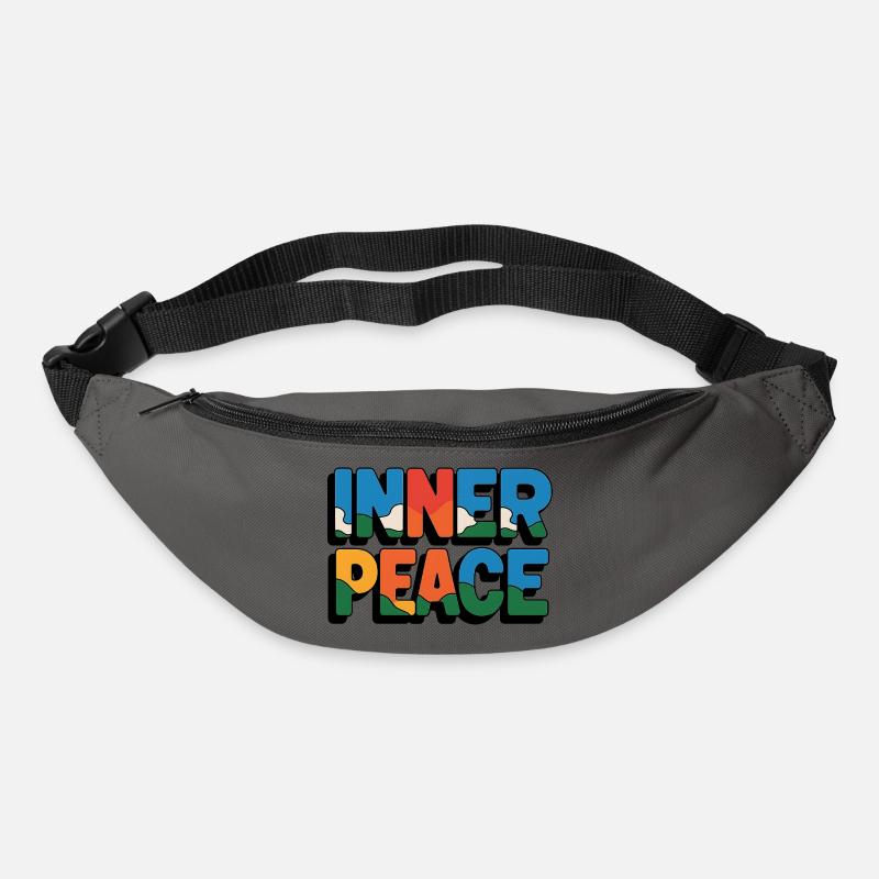 Inner Peace Regenbogen-Buchstaben - Gürteltasche - Graphite