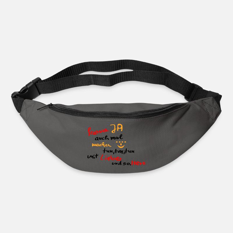 Karma Ja mal machen - Gürteltasche - Graphite