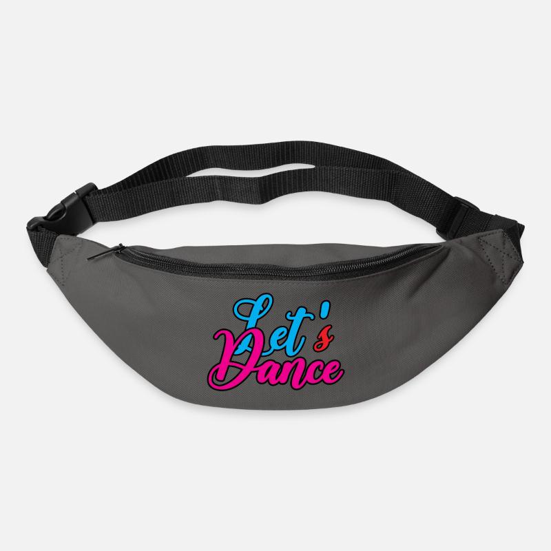 Design de danse joyeux avec splendeur de couleurs - Sac banane - gris graphite