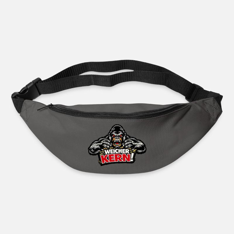 Soft Core - Sort Gorille Maléfique - Sac banane - gris graphite