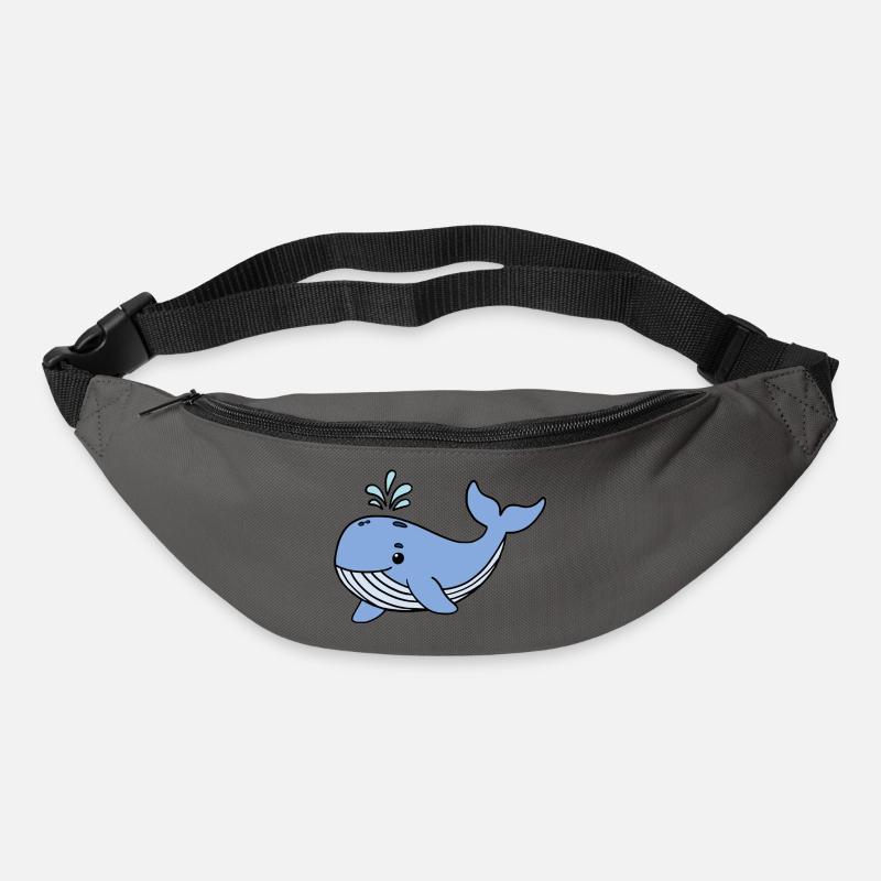 Wal Blauwal - Gürteltasche - Graphite