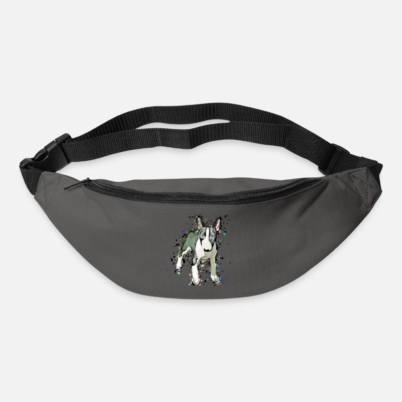 Miniature Bullterrier Comic - Sac banane - gris graphite