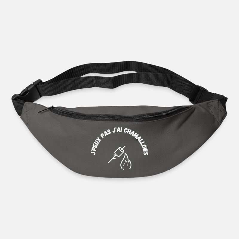 J'PEUX PAS J'AI CHAMALLOWS - Sac banane - gris graphite
