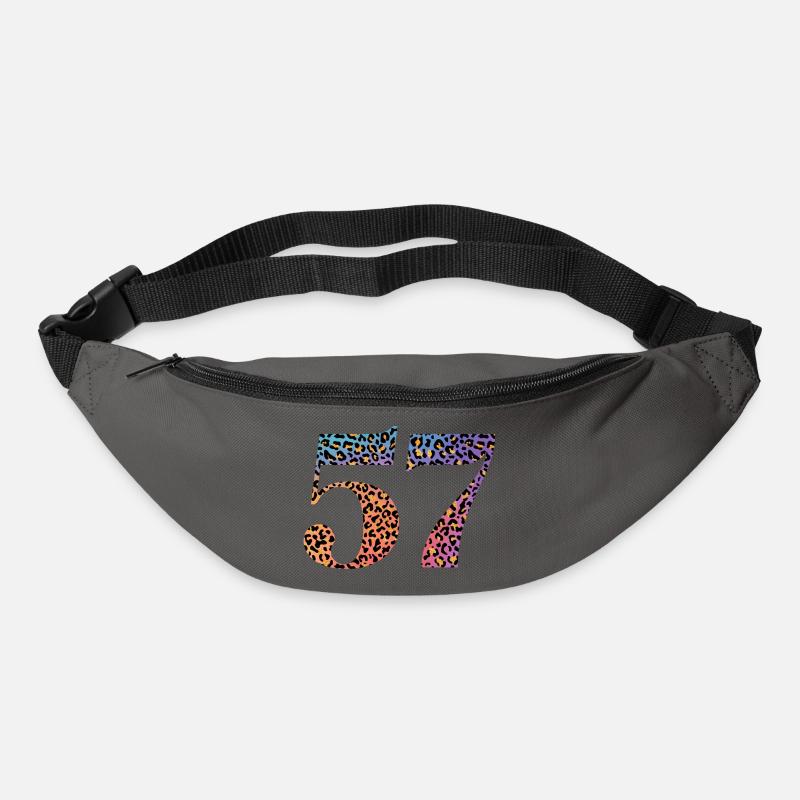 57. Geburtstag Leopard - Gürteltasche - Graphite