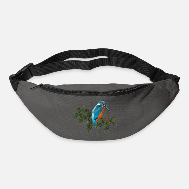 Bunter Vogel - Gürteltasche - Graphite