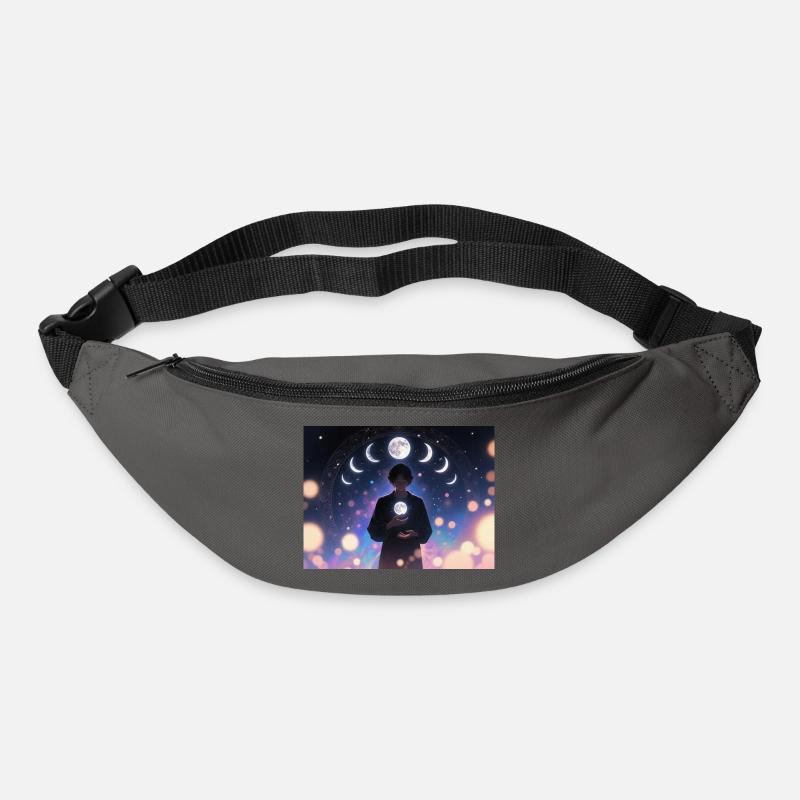 Mondphasen Mystik Träumer - Gürteltasche - Graphite