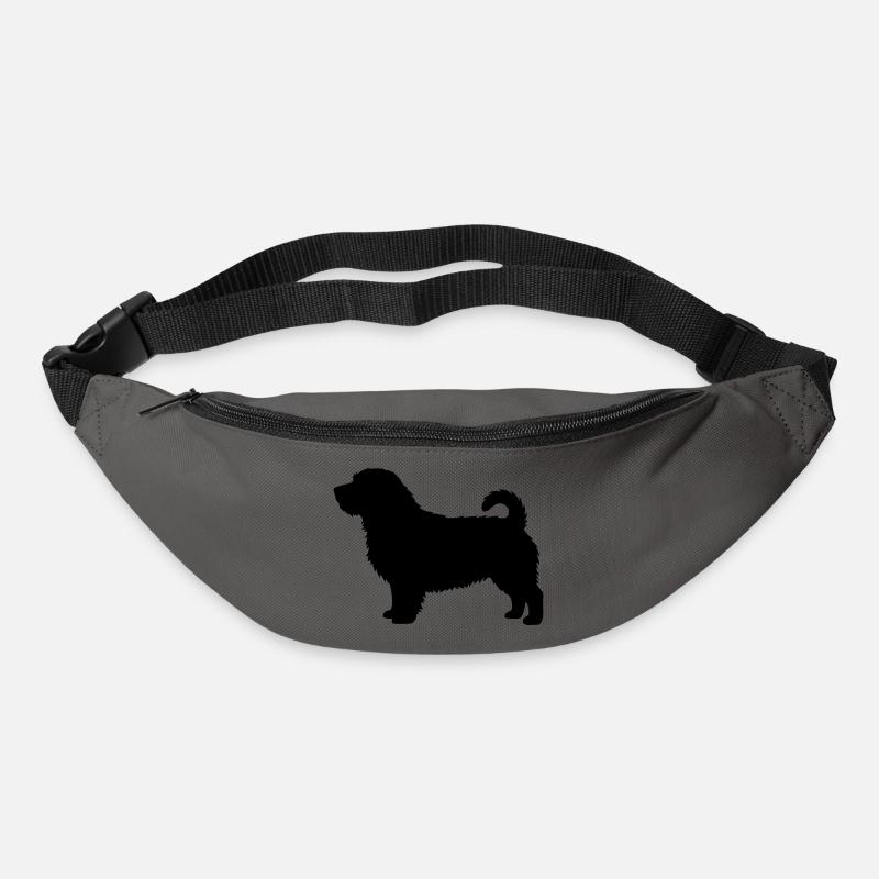 Norfolk-Terrier-Silhouette - Gürteltasche - Graphite