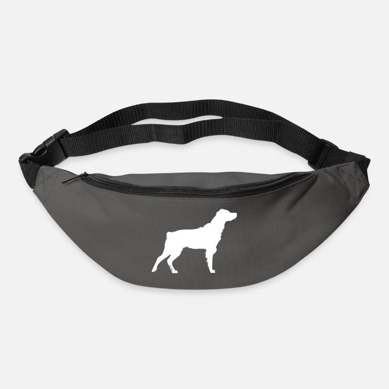Regenbogen-weißer Spaniel Breton - Gürteltasche - Graphite