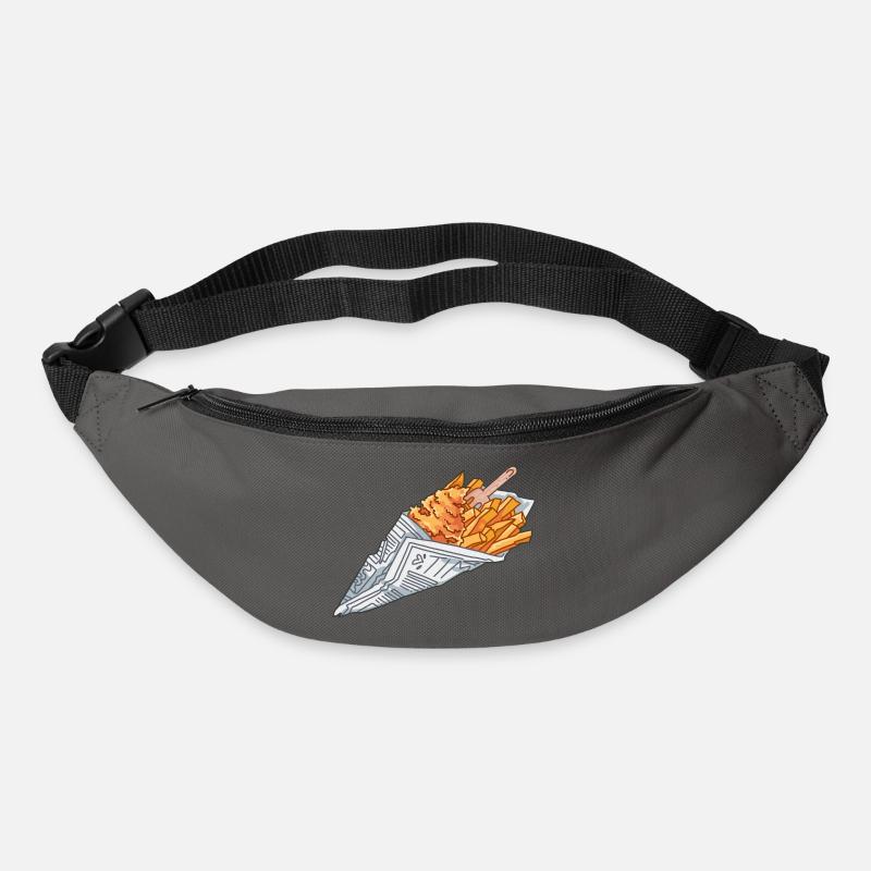 Fish and Chips - Gürteltasche - Graphite