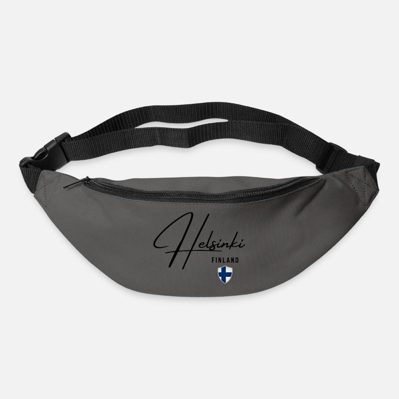 Elegantes Design Helsinki, ich liebe Helsinki - Gürteltasche - Graphite