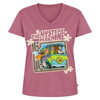 Scooby-Doo The Mystery Machine Groovy Gang - Frauen Premium Bio T-Shirt mit V-Ausschnitt - Mauve - Vorne - AI Model Female 172 dark (172cm)
