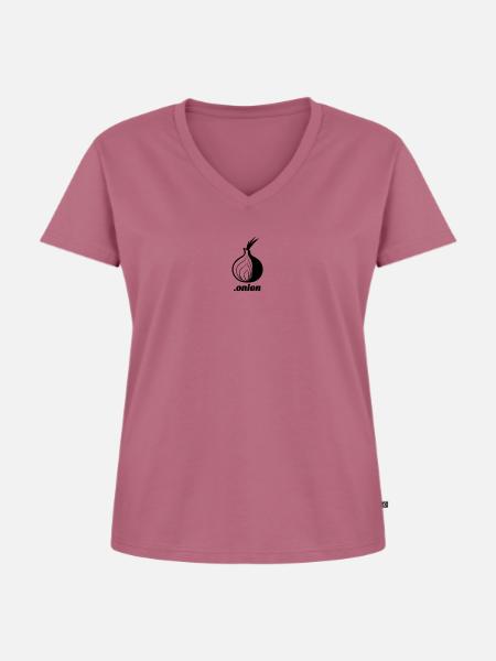 Onion - Frauen Premium Bio T-Shirt mit V-Ausschnitt - Mauve