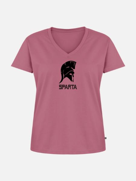 Spartaner - Frauen Premium Bio T-Shirt mit V-Ausschnitt - Mauve