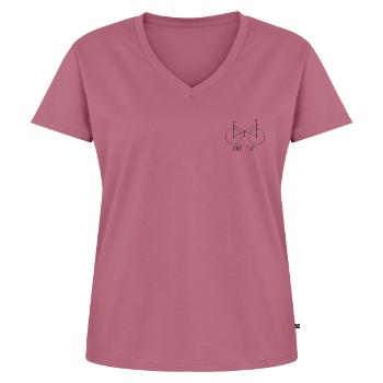 Bike Lover | Exercise in the fresh air - Women's Premium Organic V-neck T-shirt - mauve - Front - AI Model Female 172 dark (172cm)