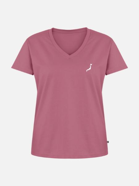 Japanischer Stil - Frauen Premium Bio T-Shirt mit V-Ausschnitt - Mauve