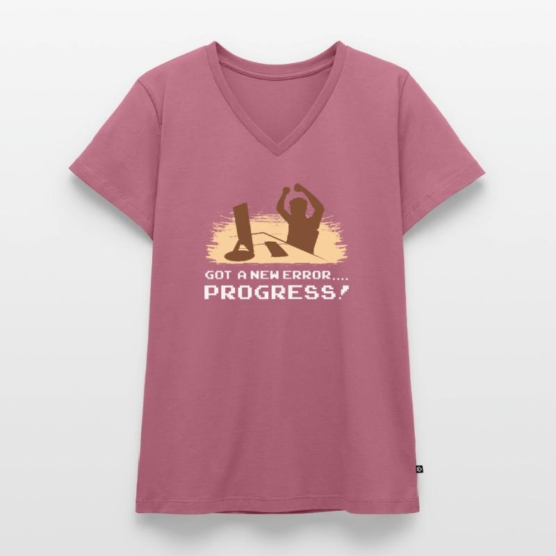Informatiker Programm Software-Entwicklungsprozess Frauen Premium Bio T-Shirt mit V-Ausschnitt