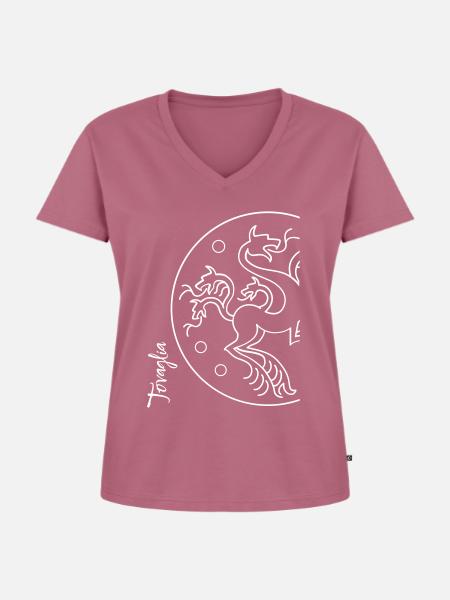 Chimera 03 - Frauen Premium Bio T-Shirt mit V-Ausschnitt - Mauve