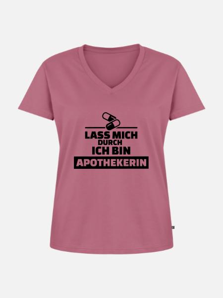 Apothekerin - Frauen Premium Bio T-Shirt mit V-Ausschnitt - Mauve