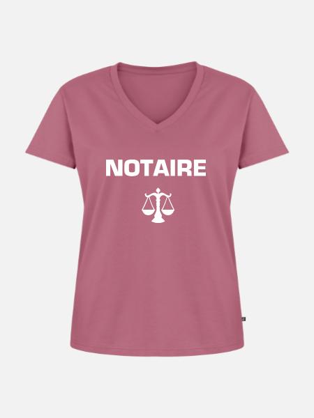 Notar - Humor - Beruf - Gesetz - Frauen Premium Bio T-Shirt mit V-Ausschnitt - Mauve