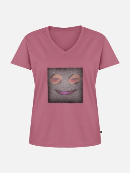Auf Sendung ! - Frauen Premium Bio T-Shirt mit V-Ausschnitt - Mauve