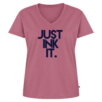 JUST INK IT - Premium økologisk T-shirt til kvinder - mauve - Foran - AI Model Female 172 dark (172cm)