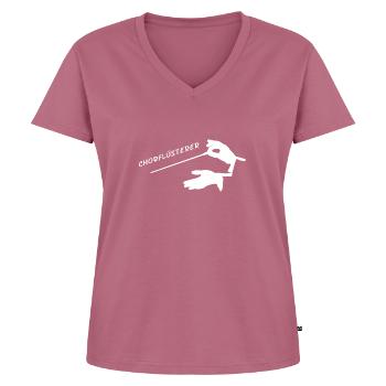 Chorflüsterer - Chorleiter Dirigent Chormusik - Frauen Premium Bio T-Shirt mit V-Ausschnitt - Mauve - Vorne - AI Model Female 172 dark (172cm)