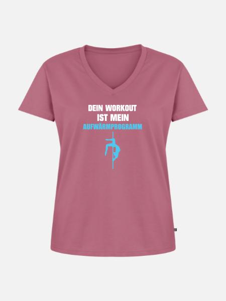 Poledance Stangentanz Stangentänzerin Geschenk - Frauen Premium Bio T-Shirt mit V-Ausschnitt - Mauve