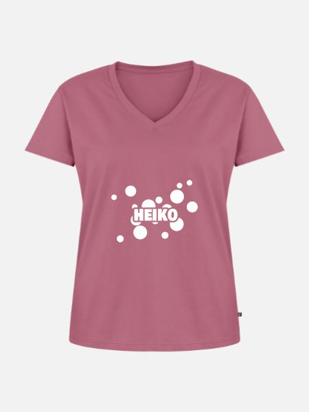 Kind Heiko - Frauen Premium Bio T-Shirt mit V-Ausschnitt - Mauve