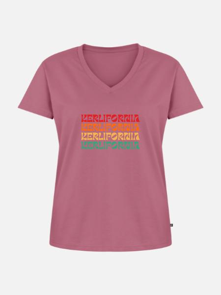 Kerlifornia - Frauen Premium Bio T-Shirt mit V-Ausschnitt - Mauve