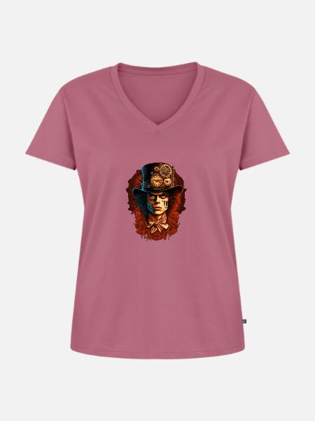Ein Uhrwerk Orange - Frauen Premium Bio T-Shirt mit V-Ausschnitt - Mauve