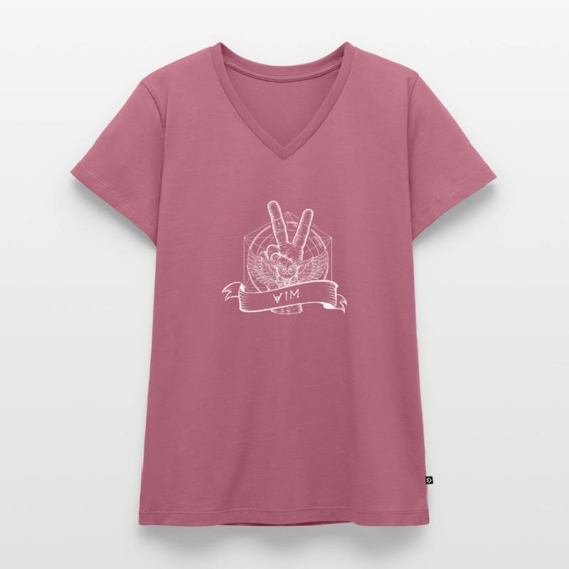 vim linux open source console editor Women's Premium Organic V-neck T-shirt