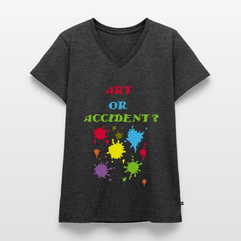 Kunst oder Unfall? Frauen Premium Bio T-Shirt mit V-Ausschnitt
