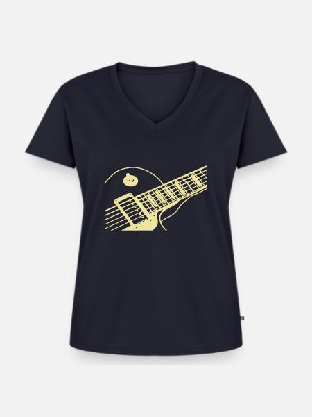 Paula - Frauen Premium Bio T-Shirt mit V-Ausschnitt - Navy