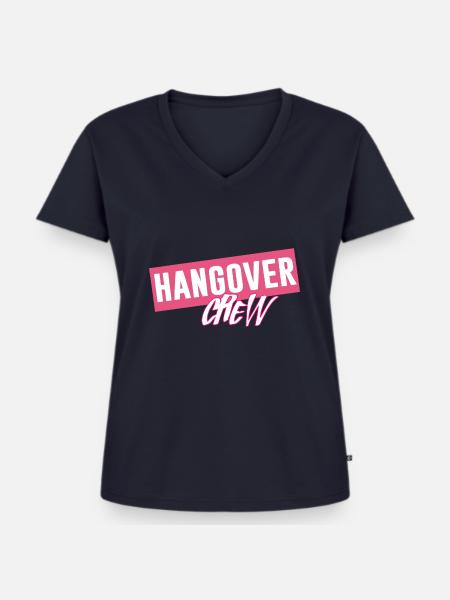 hangover - Frauen Premium Bio T-Shirt mit V-Ausschnitt - Navy
