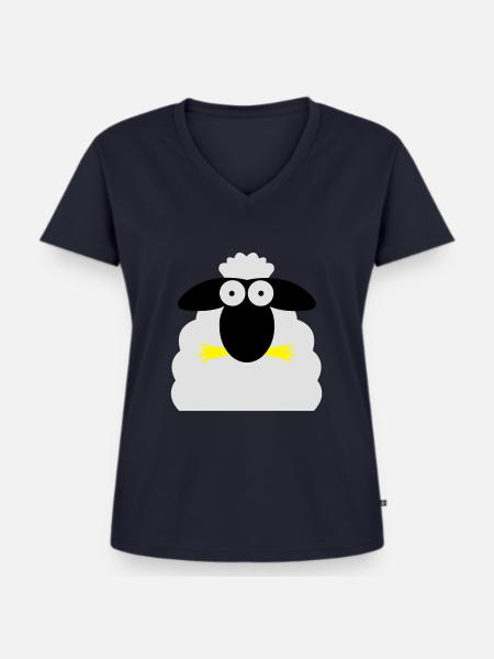 maeaeharbeiten - Frauen Premium Bio T-Shirt mit V-Ausschnitt - Navy